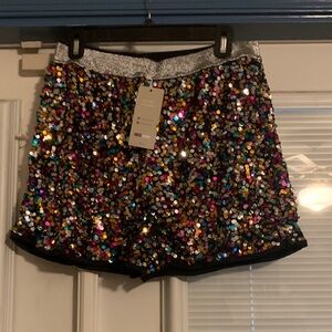 Sequin multi color shorts